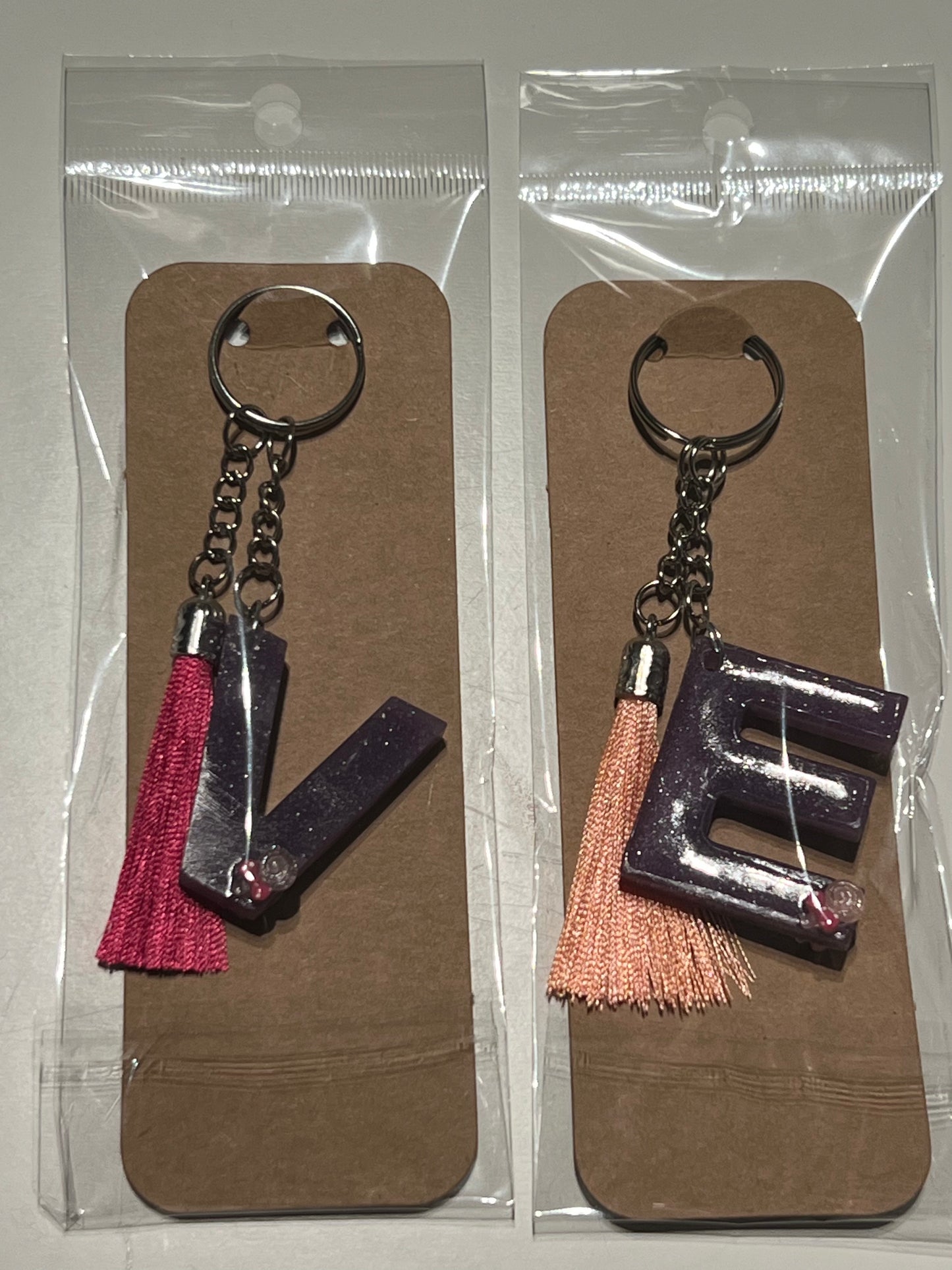 EPOXY LETTER KEYCHAIN
