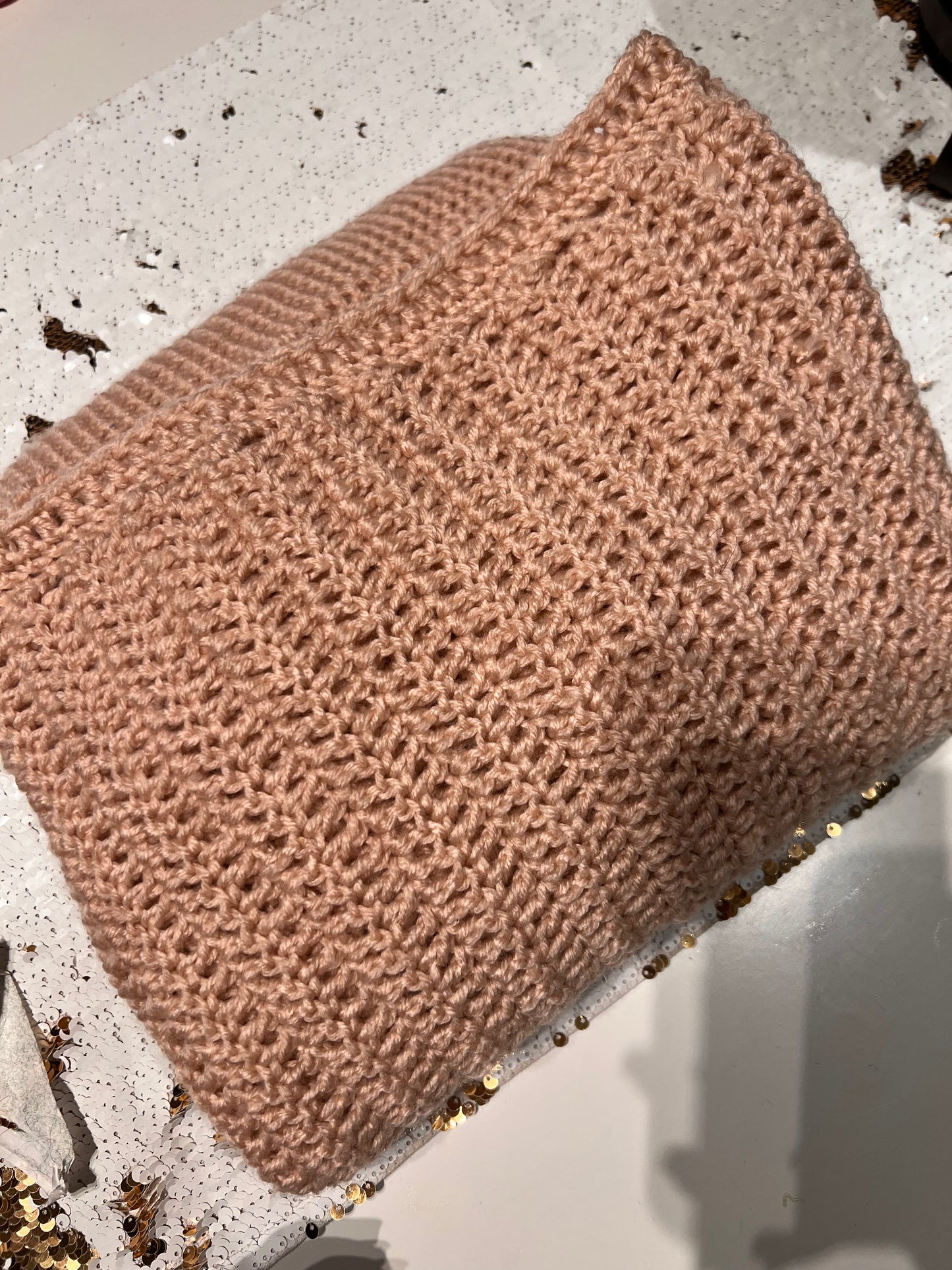 CROCHET SWEATER, OPEN NECK