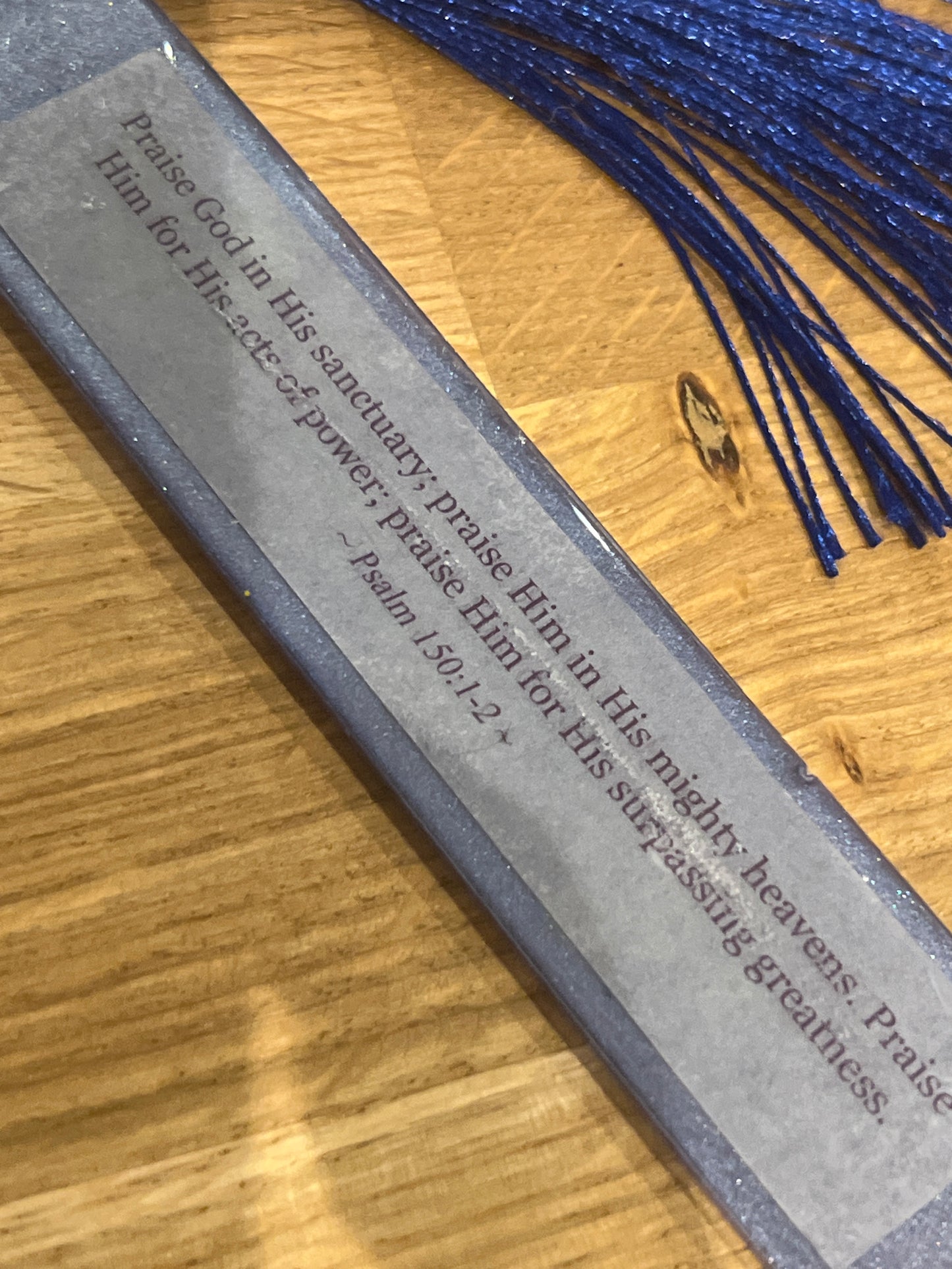 EPOXY BOOKMARK WITH BIBLE VERSE AND PAINTED MIMOSAS