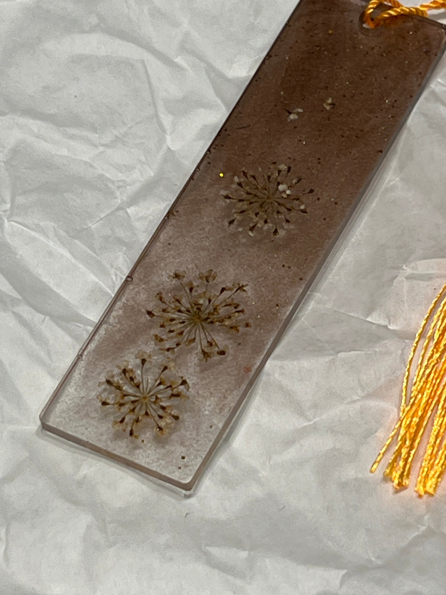 EPOXY BOOKMARK - FLOWERS