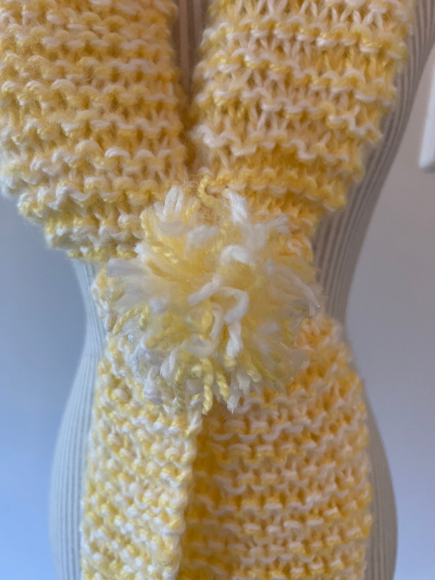 KNITTED YELLOW SCARF