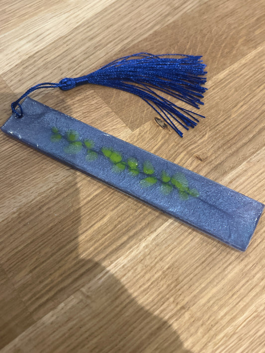 EPOXY BOOKMARK WITH BIBLE VERSE AND PAINTED MIMOSAS