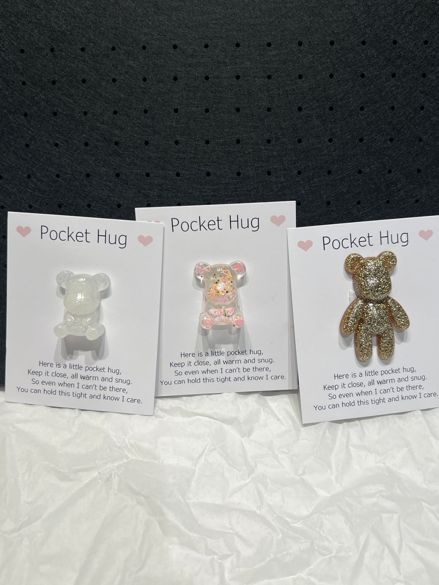 EPOXY TEDDY BEAR POCKET HUG