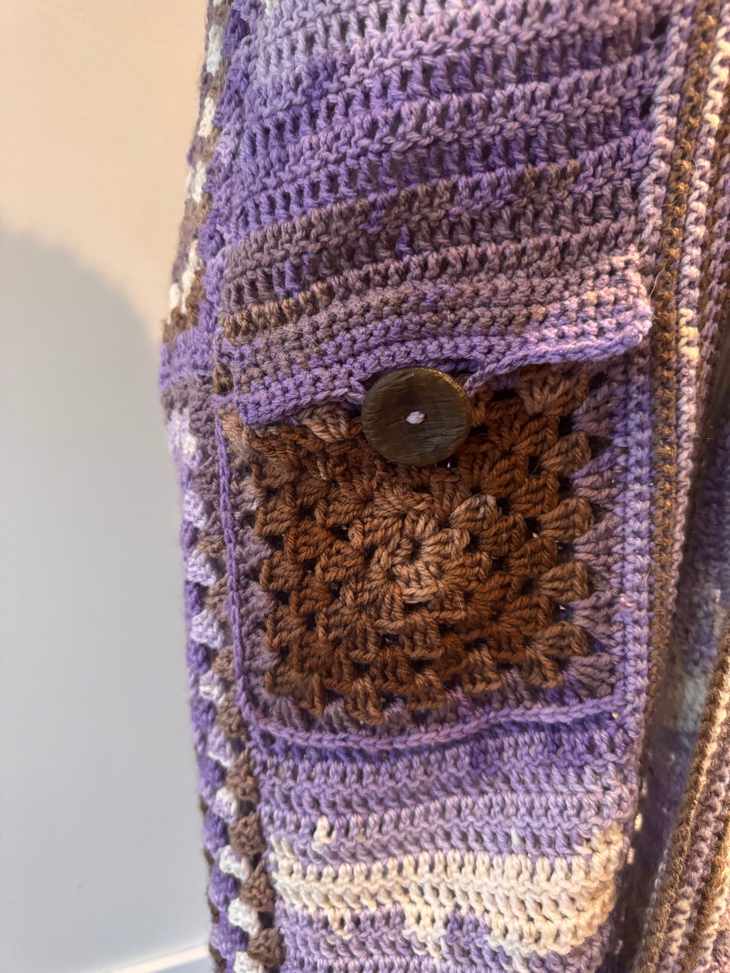 CROCHET LONG ROBE - HEATH AND EARTH
