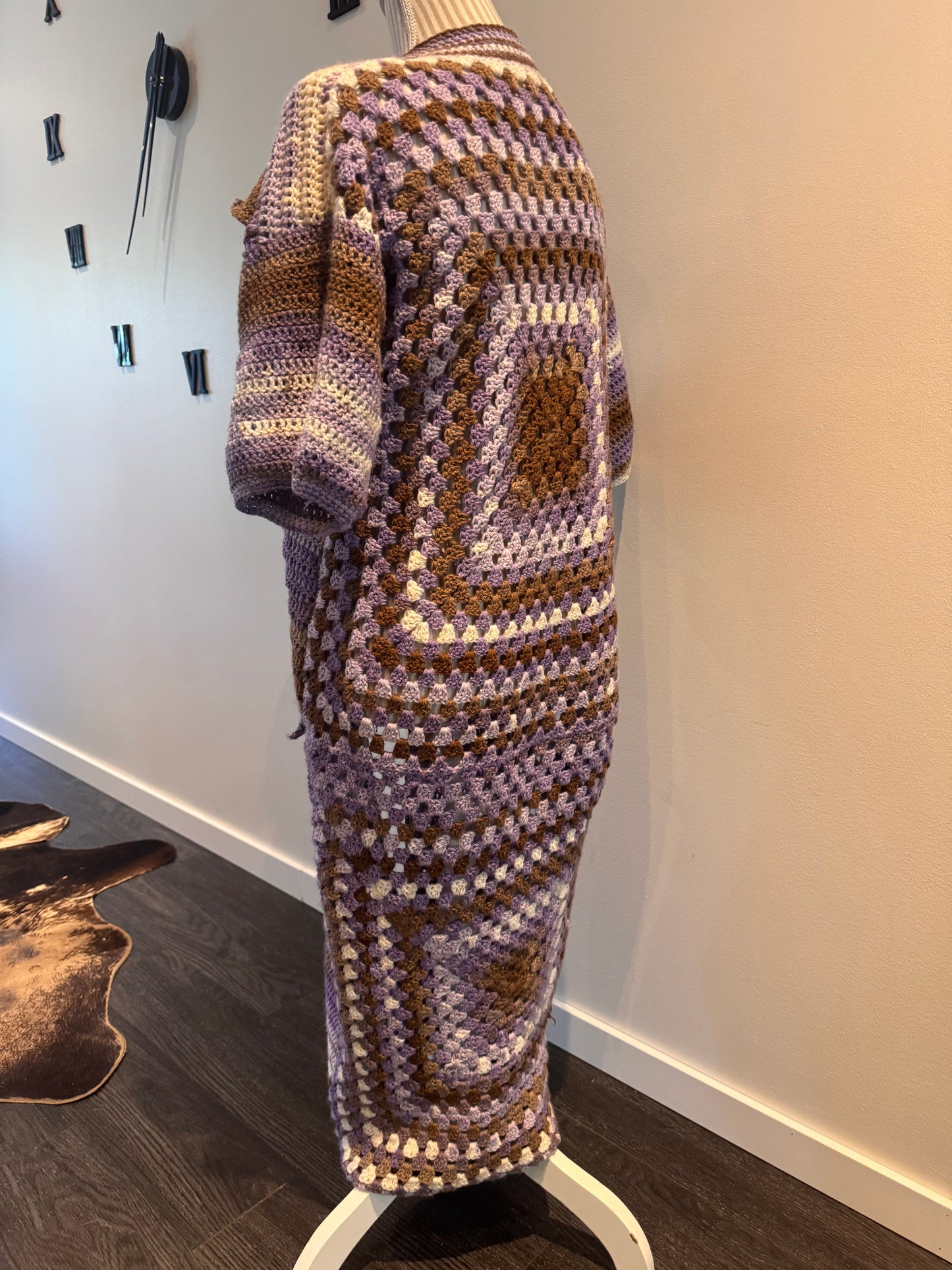 CROCHET LONG ROBE - HEATH AND EARTH