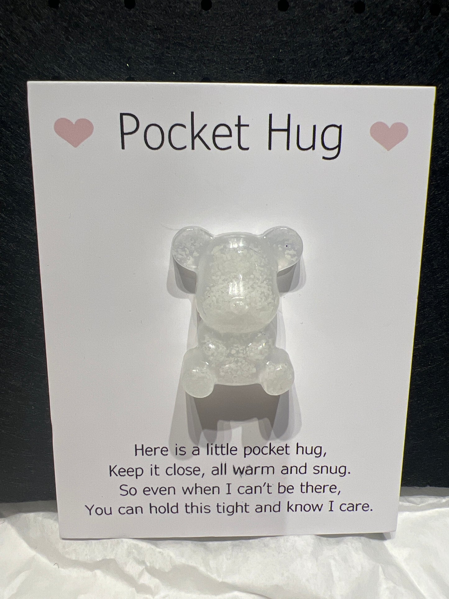 EPOXY TEDDY BEAR POCKET HUG