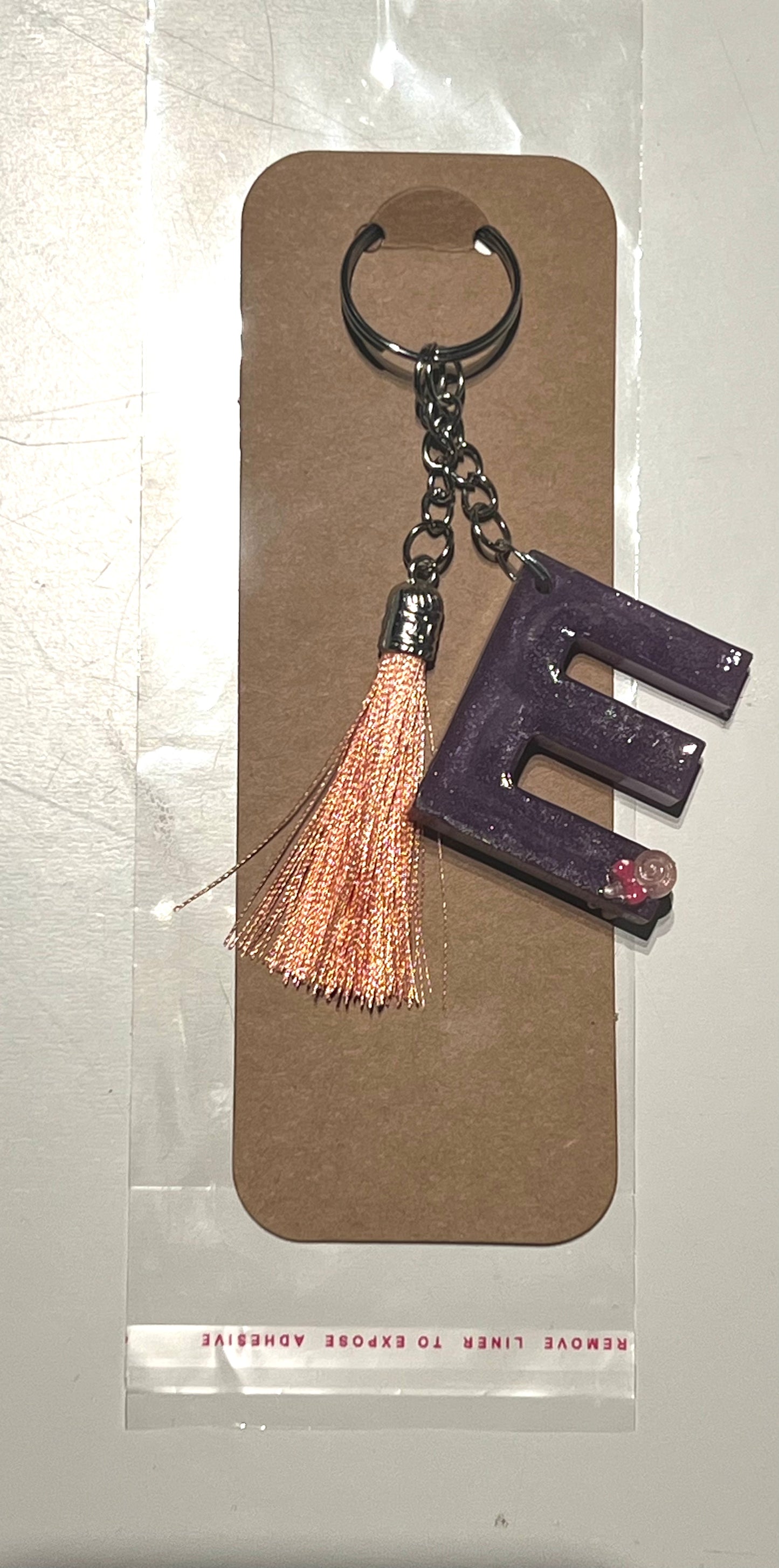 EPOXY LETTER KEYCHAIN