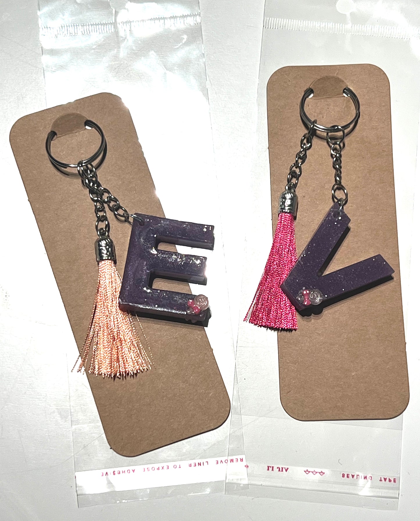 EPOXY LETTER KEYCHAIN