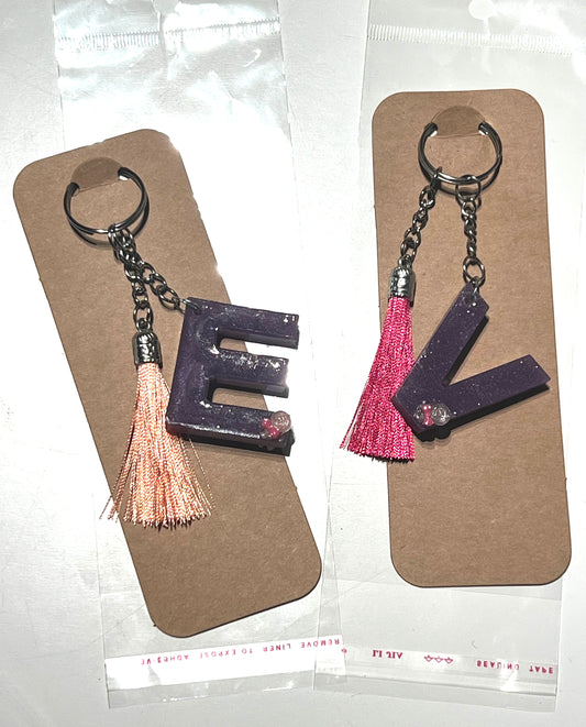 EPOXY LETTER KEYCHAIN