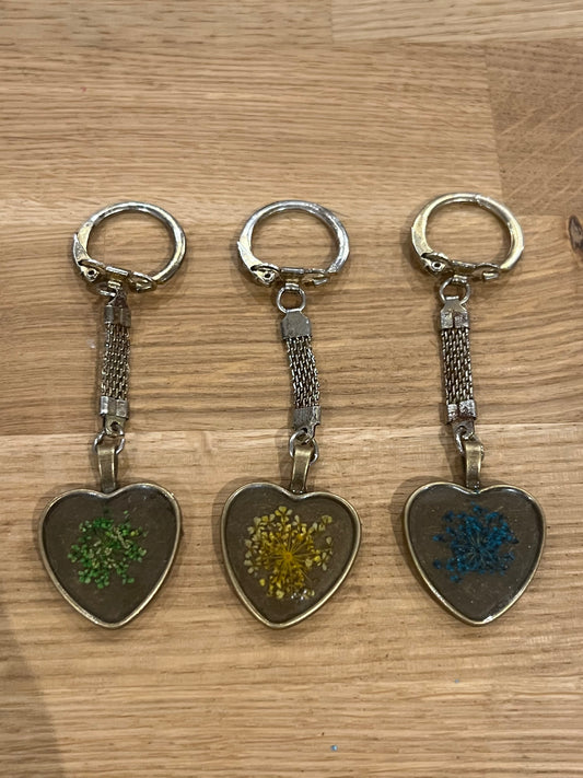 EPOXY HEART KEYCHAIN