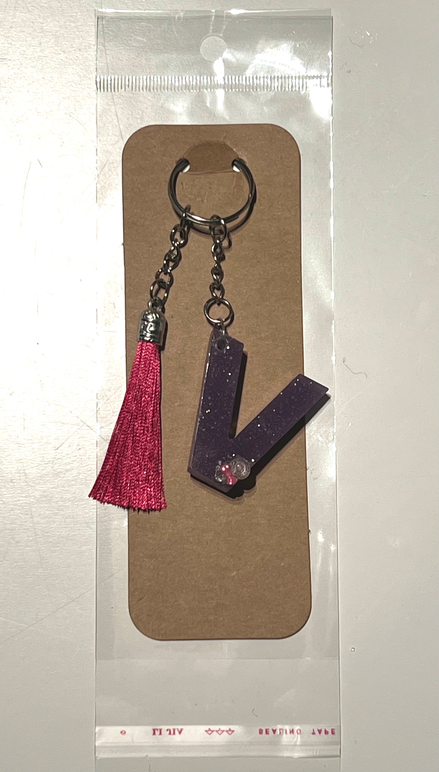 EPOXY LETTER KEYCHAIN