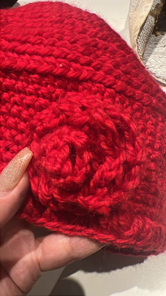 CROCHET RED PLAIN