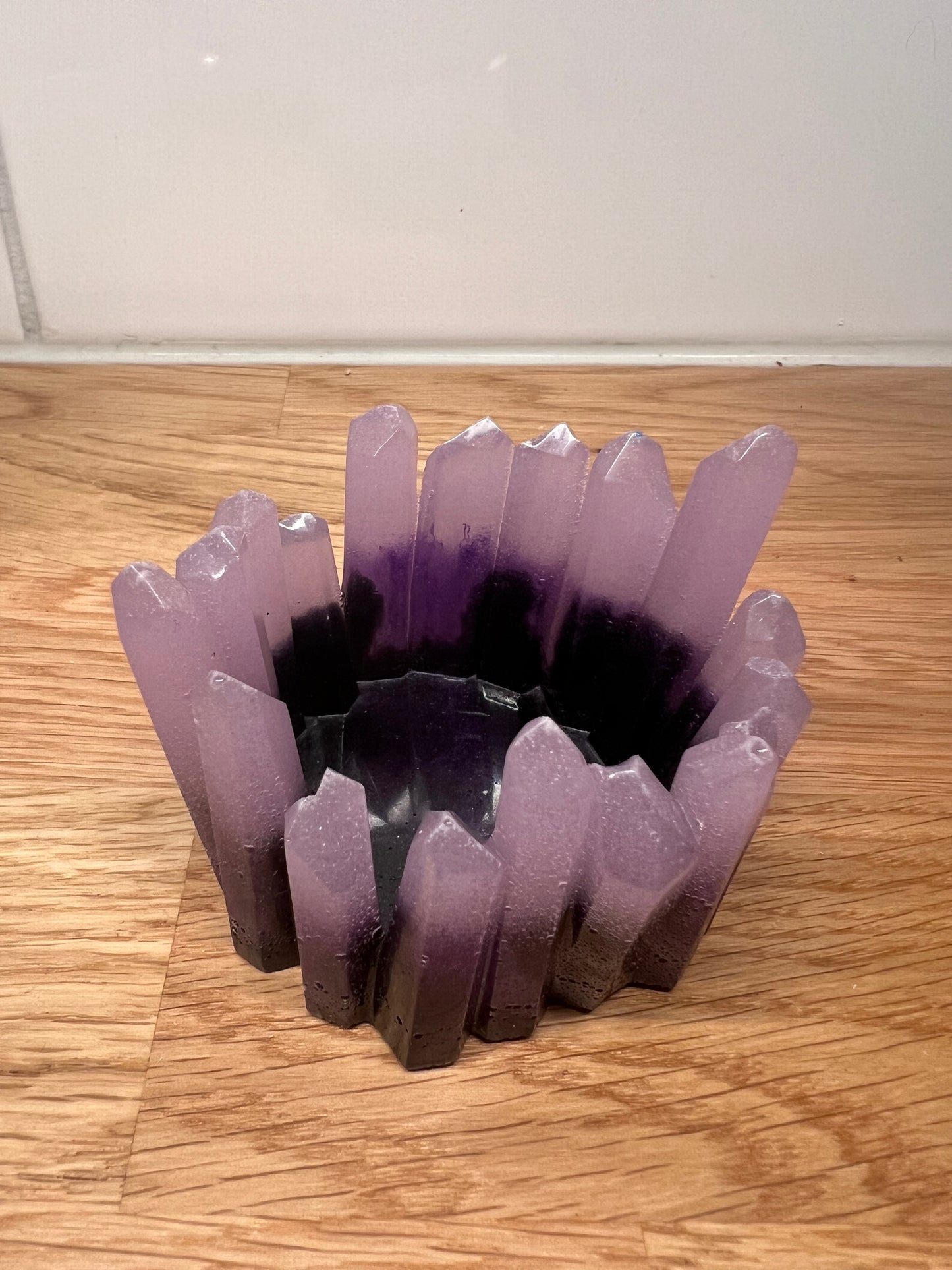 EPOXY AMETHYST PURPLE - TEALIGHT CANDLE HOLDER
