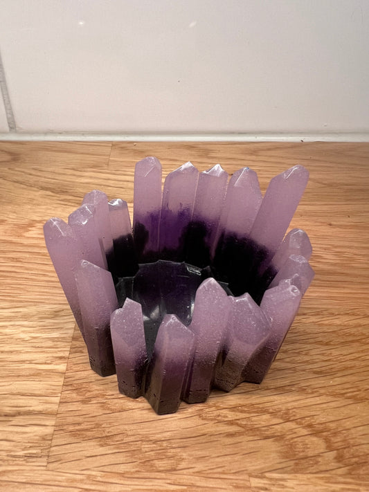 EPOXY AMETHYST PURPLE - TEALIGHT CANDLE HOLDER