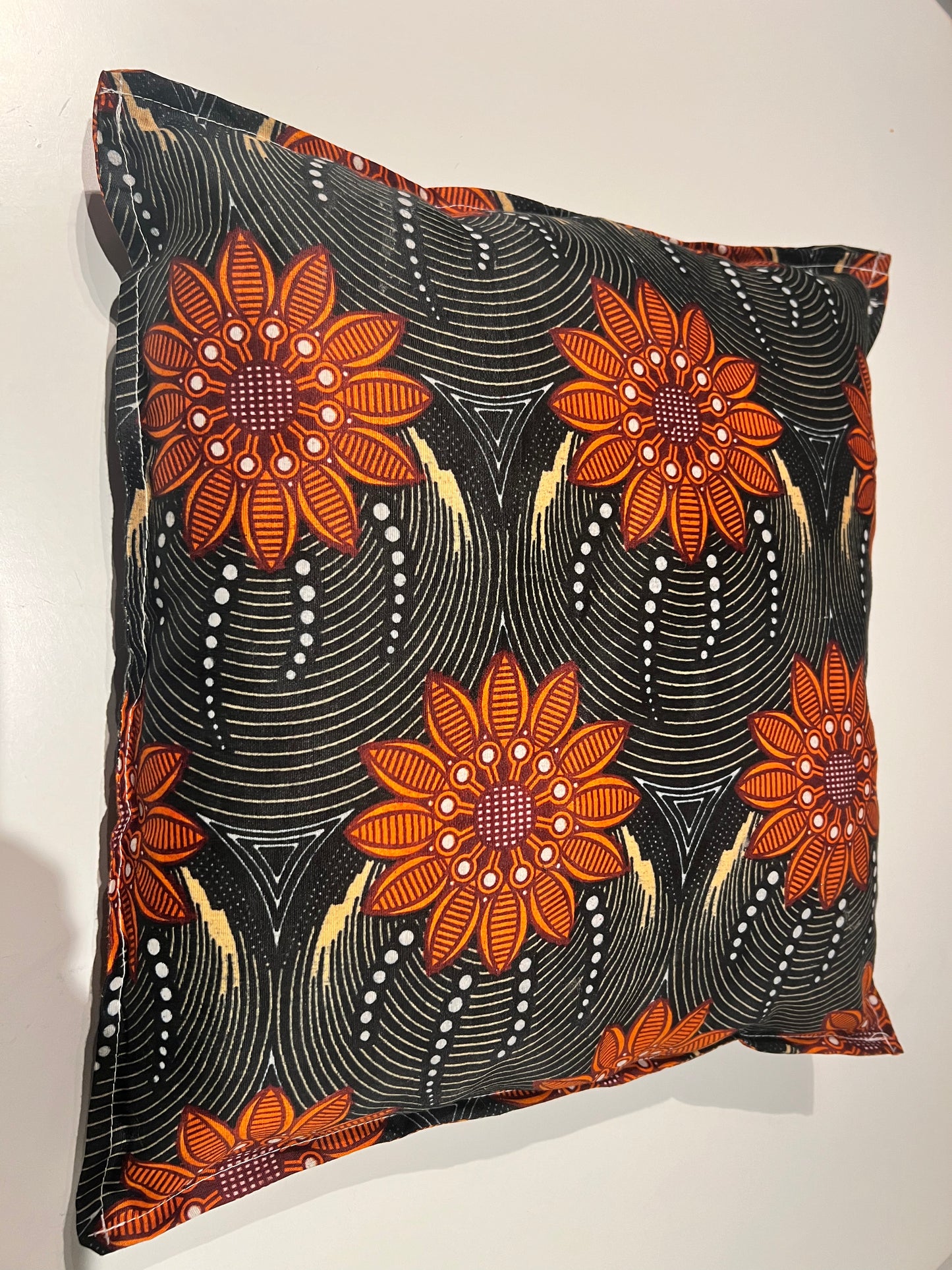 AFRO DECO PILLOW FLOWER PRINT